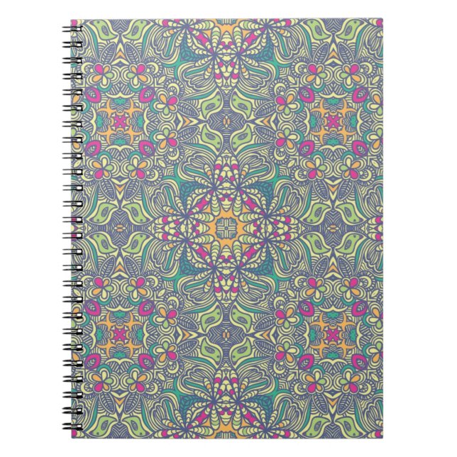 Cuaderno Fondo abstracto del vintage (Frente)