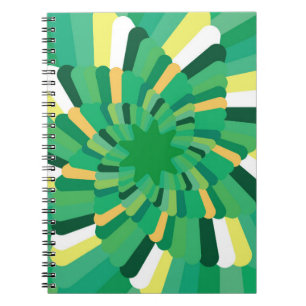Cuaderno Fondo abstracto Espiral de Gradación Geométrica
