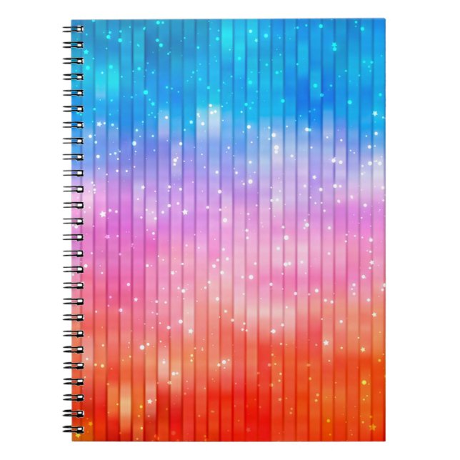 Cuaderno Fondo abstracto. fondo multicolor brillante (Frente)