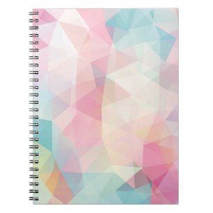 Cuaderno fondo abstracto formado por trianglesbackgro