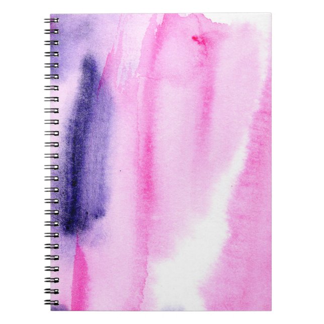 Cuaderno fondo abstracto hecho a mano con agua artística (Frente)