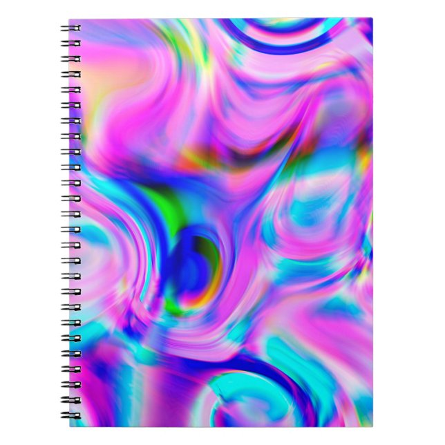 Cuaderno Fondo abstracto multicolor. Patrón colorido. (Frente)