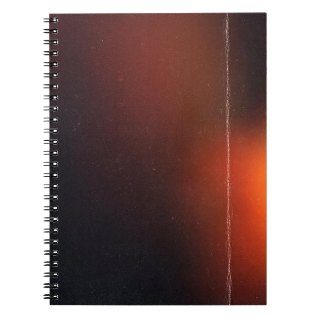 Cuaderno Fondo abstracto negro. Efecto fotográfico. Fenómen (Frente)