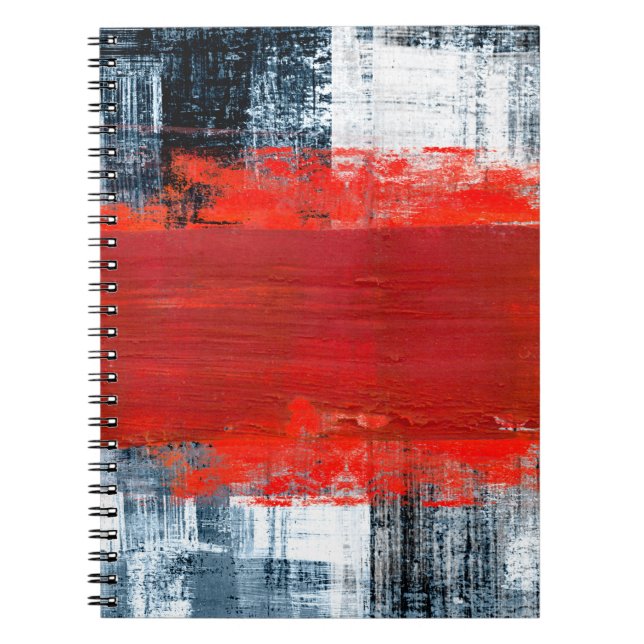 Cuaderno fondo abstracto pintado a mano, abstracto, pintura (Frente)