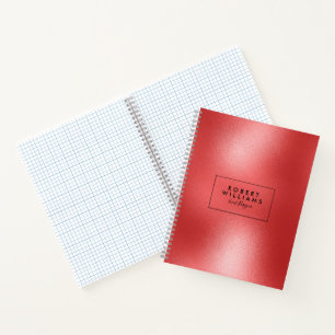 Cuaderno Fondo abstracto rojo brillante moderno