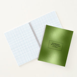 Cuaderno Fondo abstracto verde brillante moderno