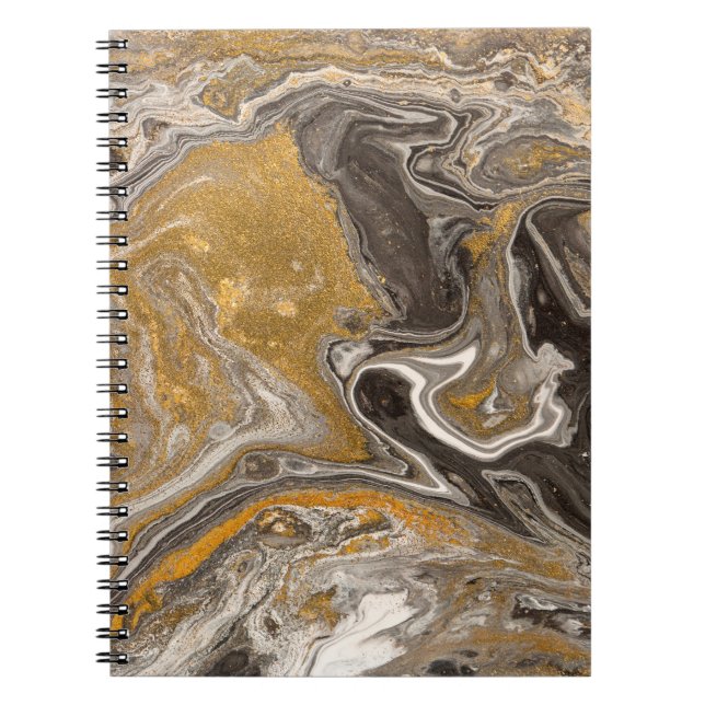 Cuaderno Fondo acrílico abstracto de mármol. Marblin natura (Frente)