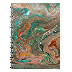 Cuaderno Fondo acrílico abstracto de mármol. Marbling artwo