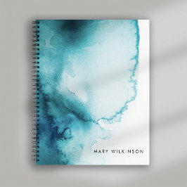 Cuaderno Fondo acuático azul