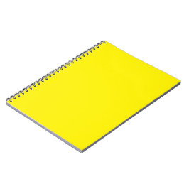 Cuaderno fondo amarillo con borde negro