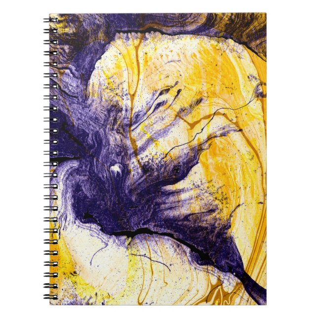 Cuaderno Fondo artístico de papel de mármol, brillante y pr (Frente)