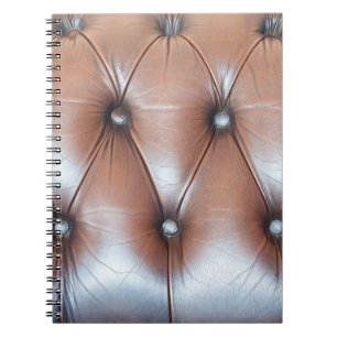 Cuaderno Fondo auténtico de tapicería de cuero, decodificad