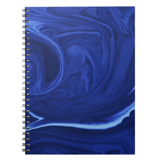 Cuaderno Fondo azul cobalto texturizado a mano (Frente)