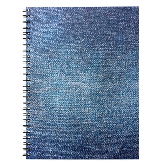 Cuaderno Fondo azul, fondo de textura de vaqueros denim. D (Frente)