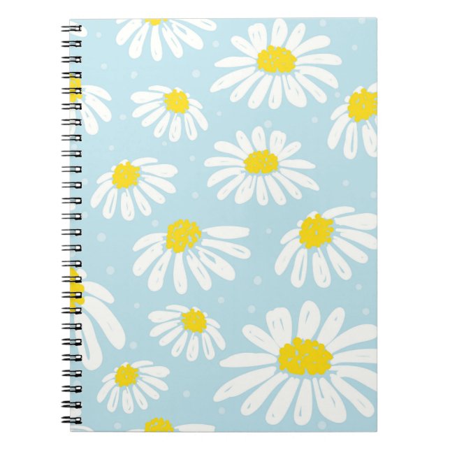 Cuaderno Fondo azul marrón blanco sin problemas (Frente)
