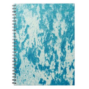 Cuaderno Fondo azul texturado hecho de tela densa. Con