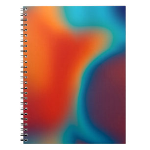 Cuaderno Fondo borroso abstracto con luz azul colorida