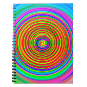 Cuaderno fondo borroso abstracto, texto geométrico vintage