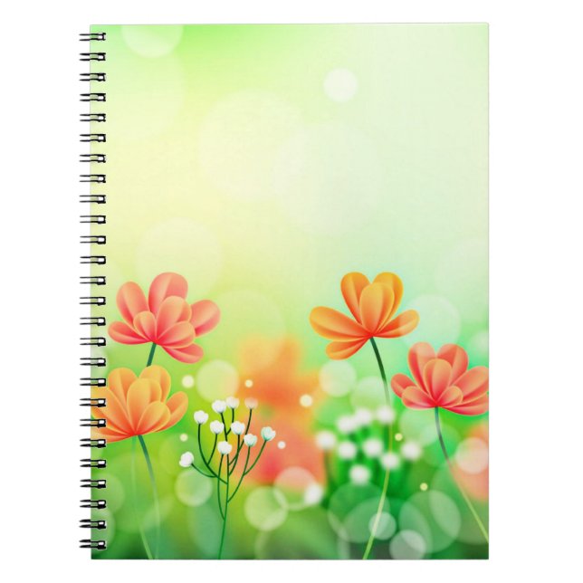Cuaderno Fondo borroso realista de primavera-52374 (Frente)