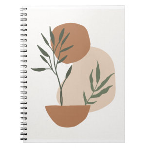 Cuaderno Fondo Botánico Minimalista Beige Imprescindible