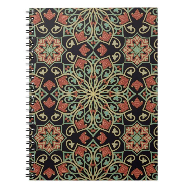 Cuaderno Fondo coloreado abstracto oriental (Frente)