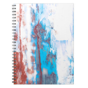 Cuaderno Fondo colorido del pincel abstracto