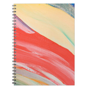 Cuaderno Fondo colorido texturado, fragmento de un acr