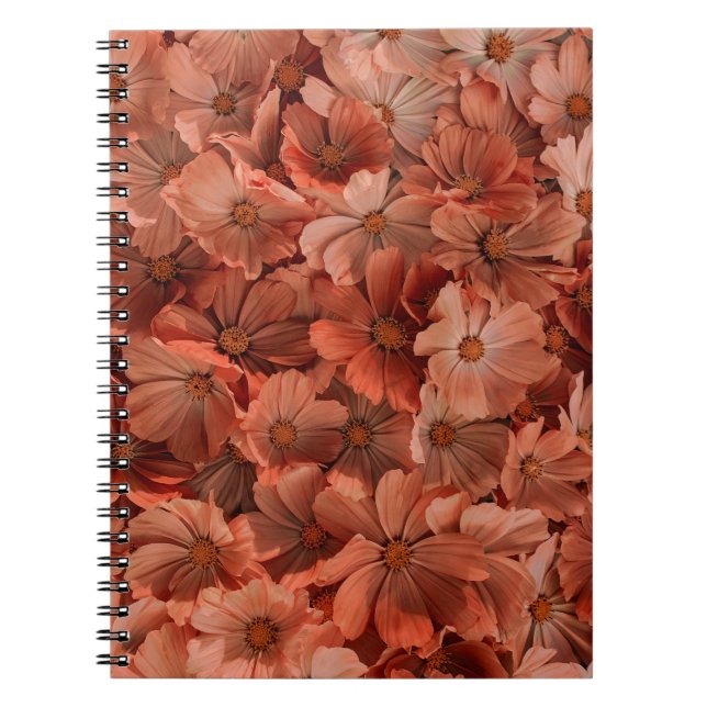 Cuaderno Fondo con flores pastel secas. abstracto, ae (Frente)