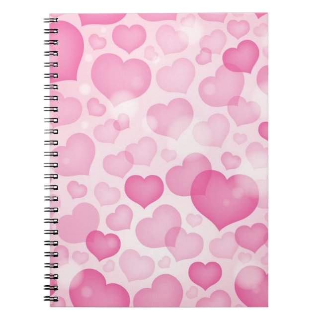 Cuaderno Fondo con los corazones (Frente)