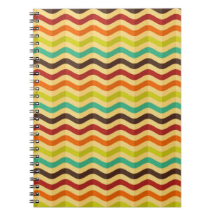 Cuaderno Fondo con rayas en retro 4