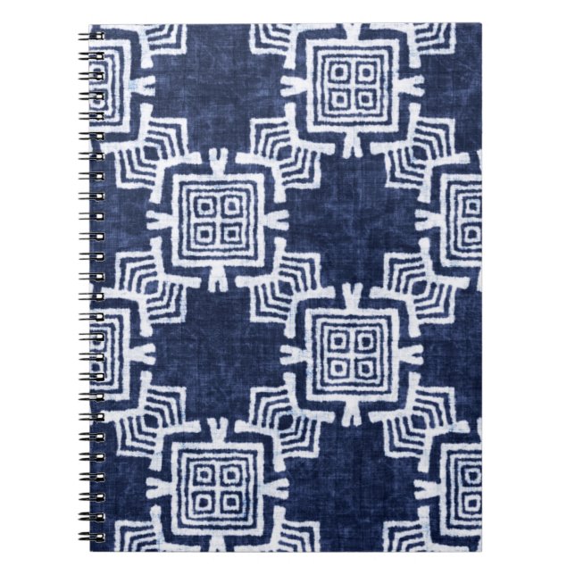 Cuaderno Fondo con textura de color añil. (Frente)