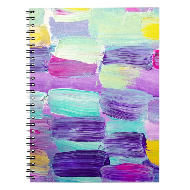 Cuaderno Fondo creativo abstracto pintado a mano, wallpap (Frente)