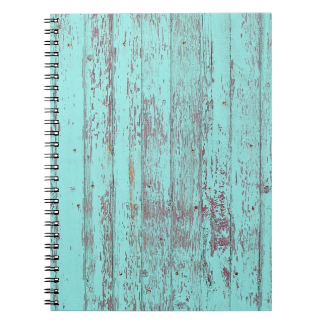 Cuaderno Fondo de agua del granero de madera de textura (Frente)
