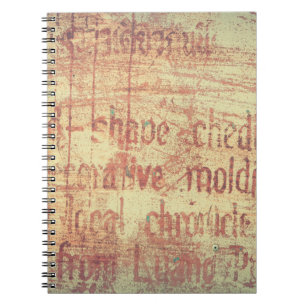 Cuaderno Fondo de aluminio envejecido