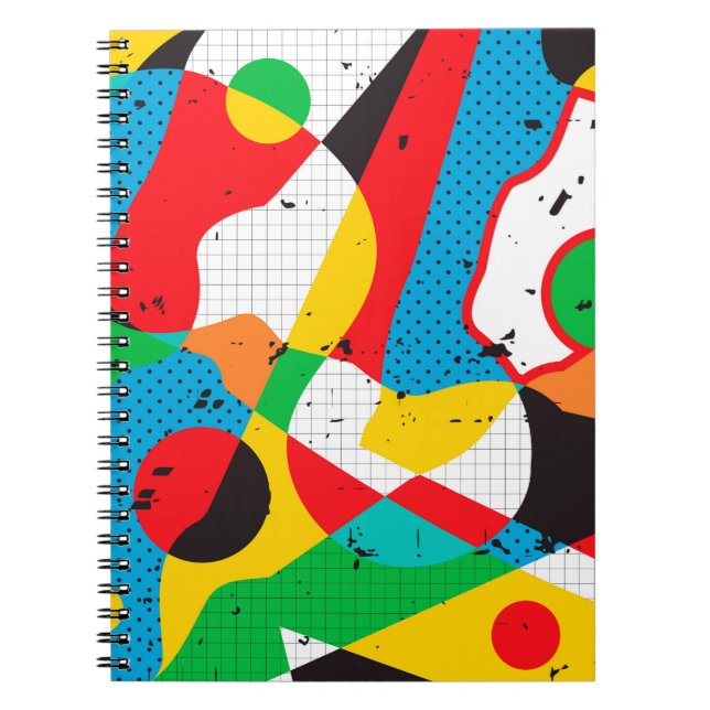 Cuaderno fondo de arte pop (Frente)