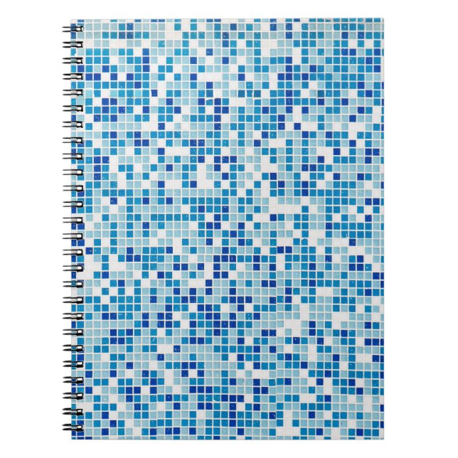 Cuaderno Fondo de azulejos azules (Frente)