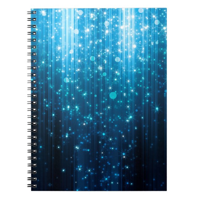 Cuaderno Fondo de brillo abstracto (Frente)