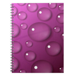 Cuaderno Fondo de caída de agua rosa