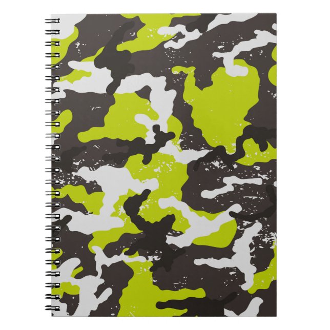 Cuaderno Fondo de camuflaje sin formaciones. De camuflaje (Frente)
