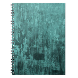 Cuaderno fondo de color Shabby, color turquesa, grueso, lof