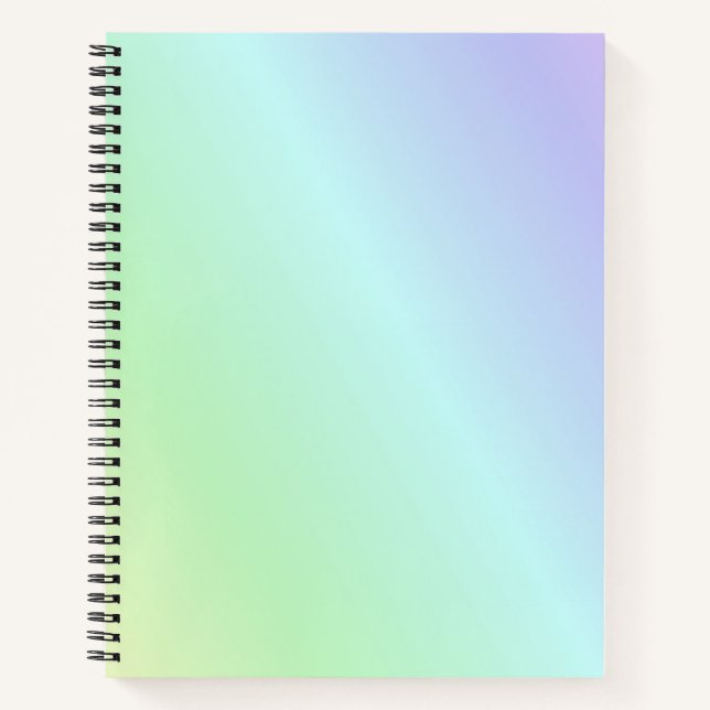 Cuaderno Fondo de colores pastel (Anverso)