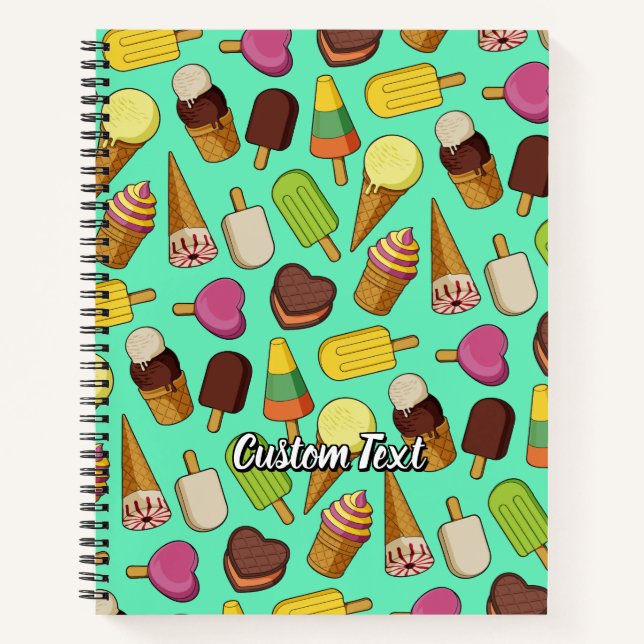Cuaderno Fondo de Crema de Hielo (Anverso)