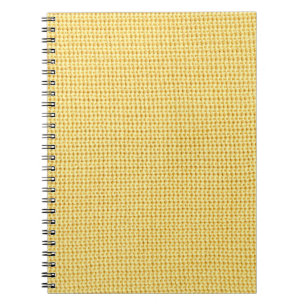 Cuaderno Fondo de crochet de primavera en amarillo.