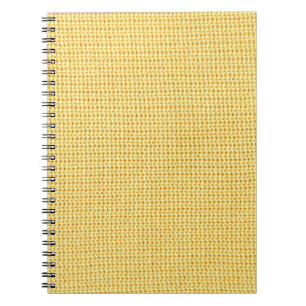 Cuaderno Fondo de crochet de primavera en amarillo.