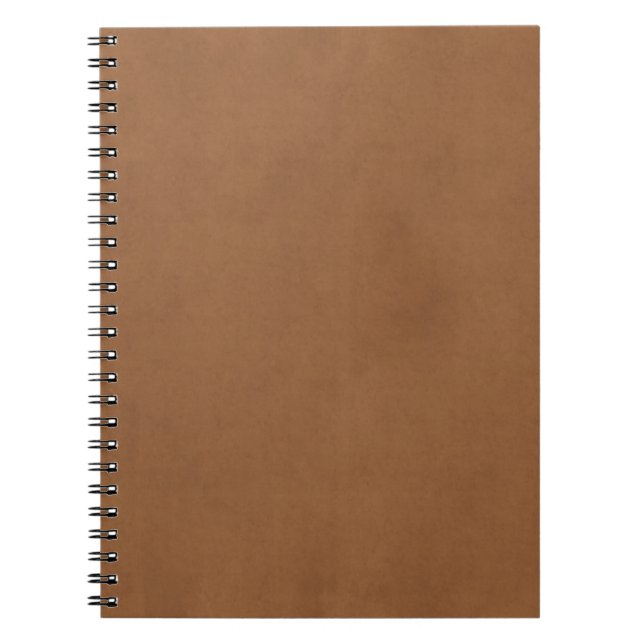 Cuaderno Fondo de cuero del papel de pergamino de Brown del (Frente)