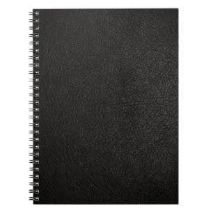 Cuaderno Fondo de cuero negro de la textura