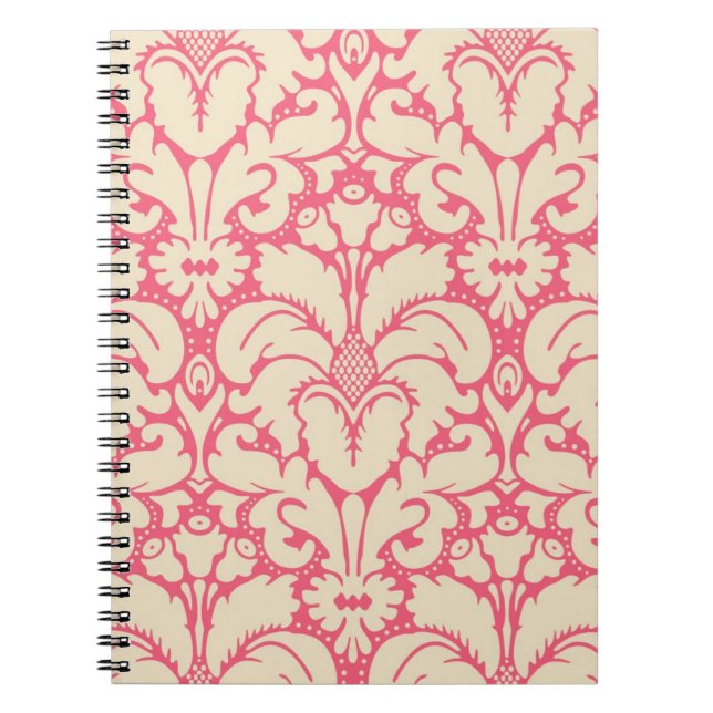 Cuaderno Fondo de damasco de estilo barroco 2 (Frente)