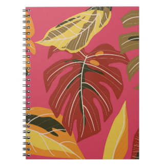 Cuaderno Fondo de escritorio de la naturaleza del Art Deco
