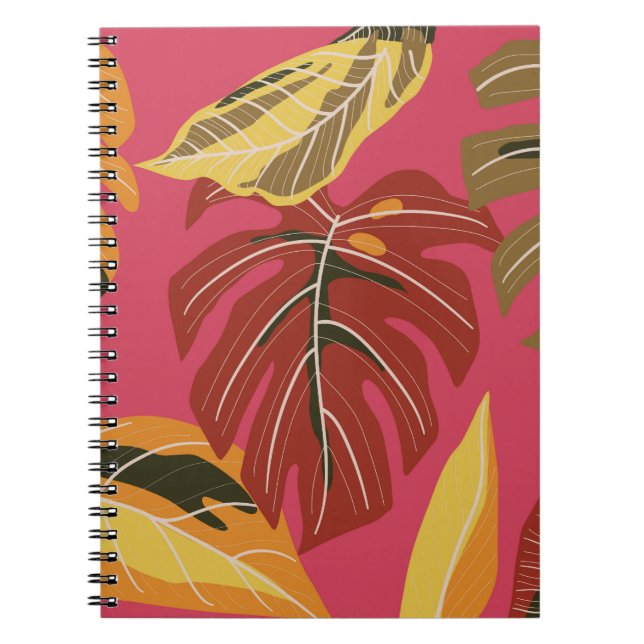 Cuaderno Fondo de escritorio de la naturaleza del Art Deco  (Frente)