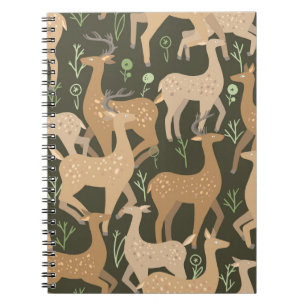 Cuaderno Fondo de escritorio Escandinavo Deer Forest